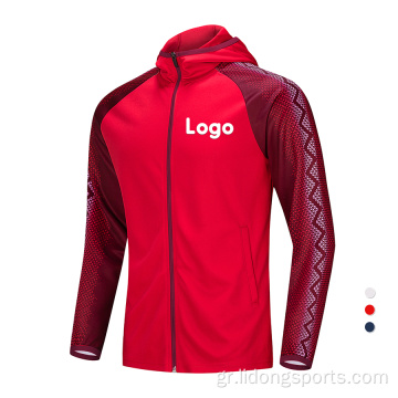 Χονδρικό μπλουζάκι Hoodies Sports Gym Mens κοστούμι τζόκινγκ